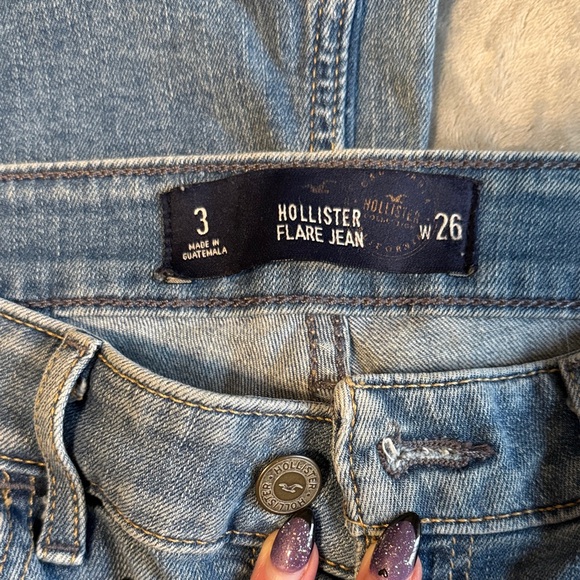 Hollister Light Blue Flare Jeans - Picture 2 of 8